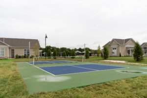 Pickleball Court Bathroom at Orange Grand Apartment at Orange Grand Apartments for rent in Lewis Center, OH